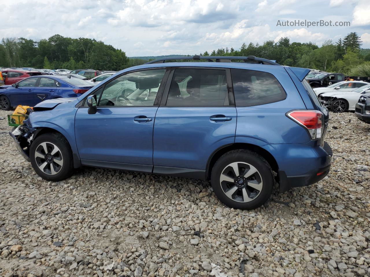 2017 Subaru Forester 2.5i Premium Blue vin: JF2SJAEC9HH421843