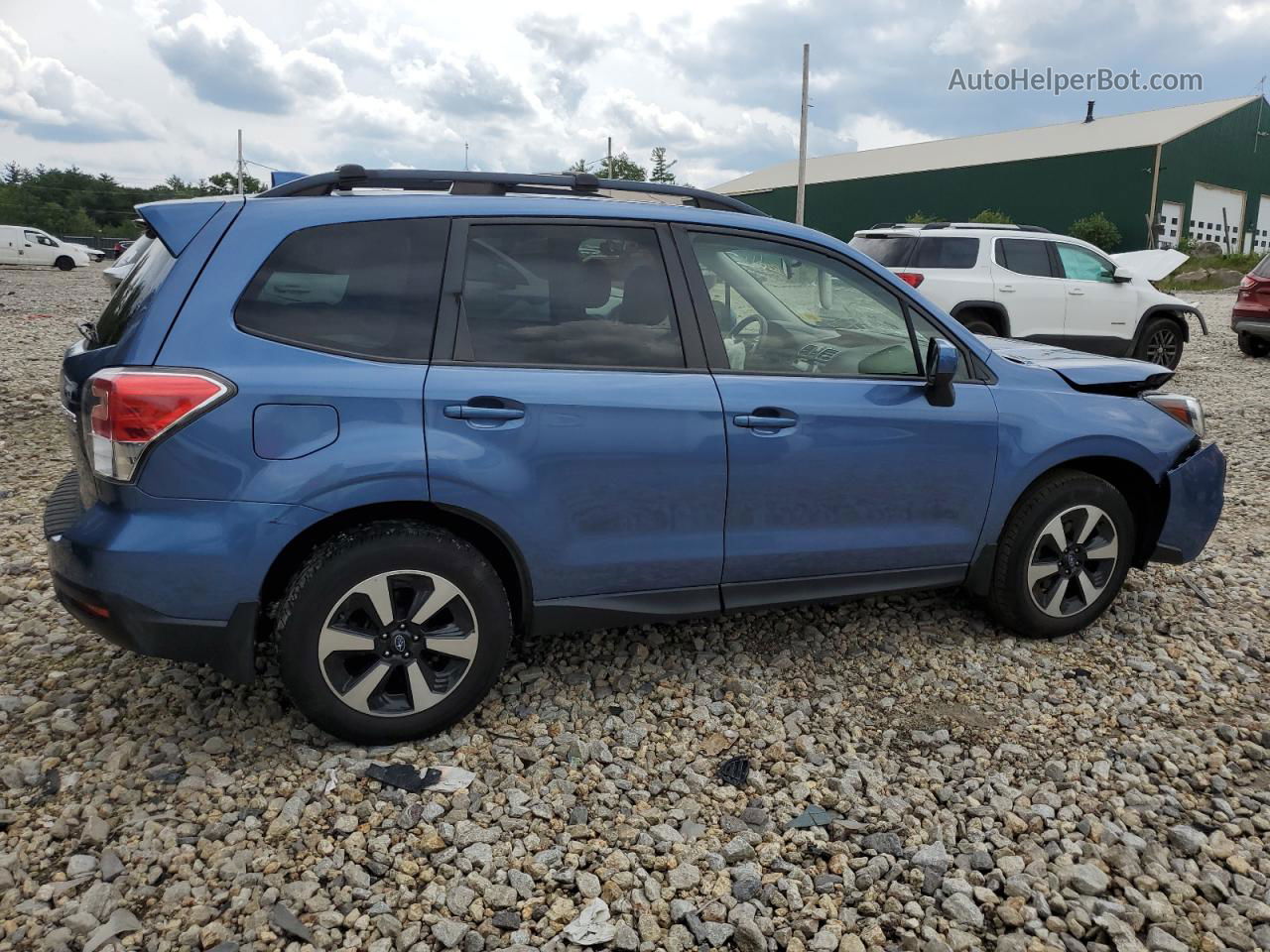 2017 Subaru Forester 2.5i Premium Blue vin: JF2SJAEC9HH421843