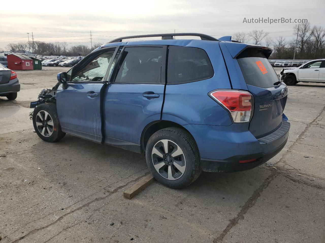 2018 Subaru Forester 2.5i Premium Синий vin: JF2SJAEC9JH459532