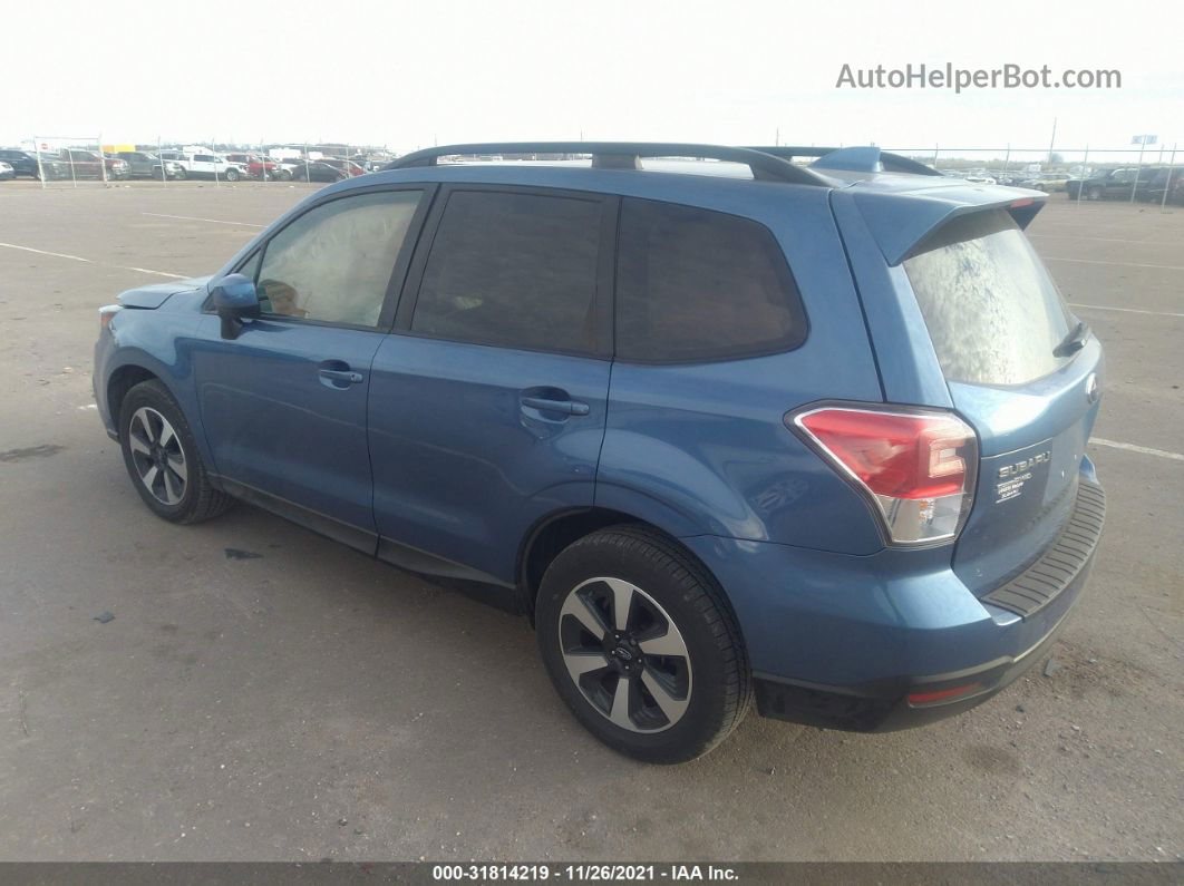 2017 Subaru Forester Premium Blue vin: JF2SJAECXHH530814