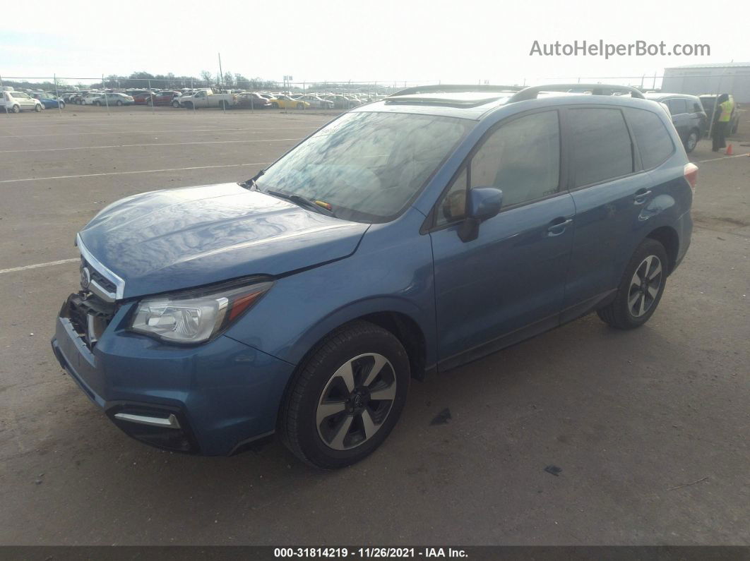 2017 Subaru Forester Premium Blue vin: JF2SJAECXHH530814