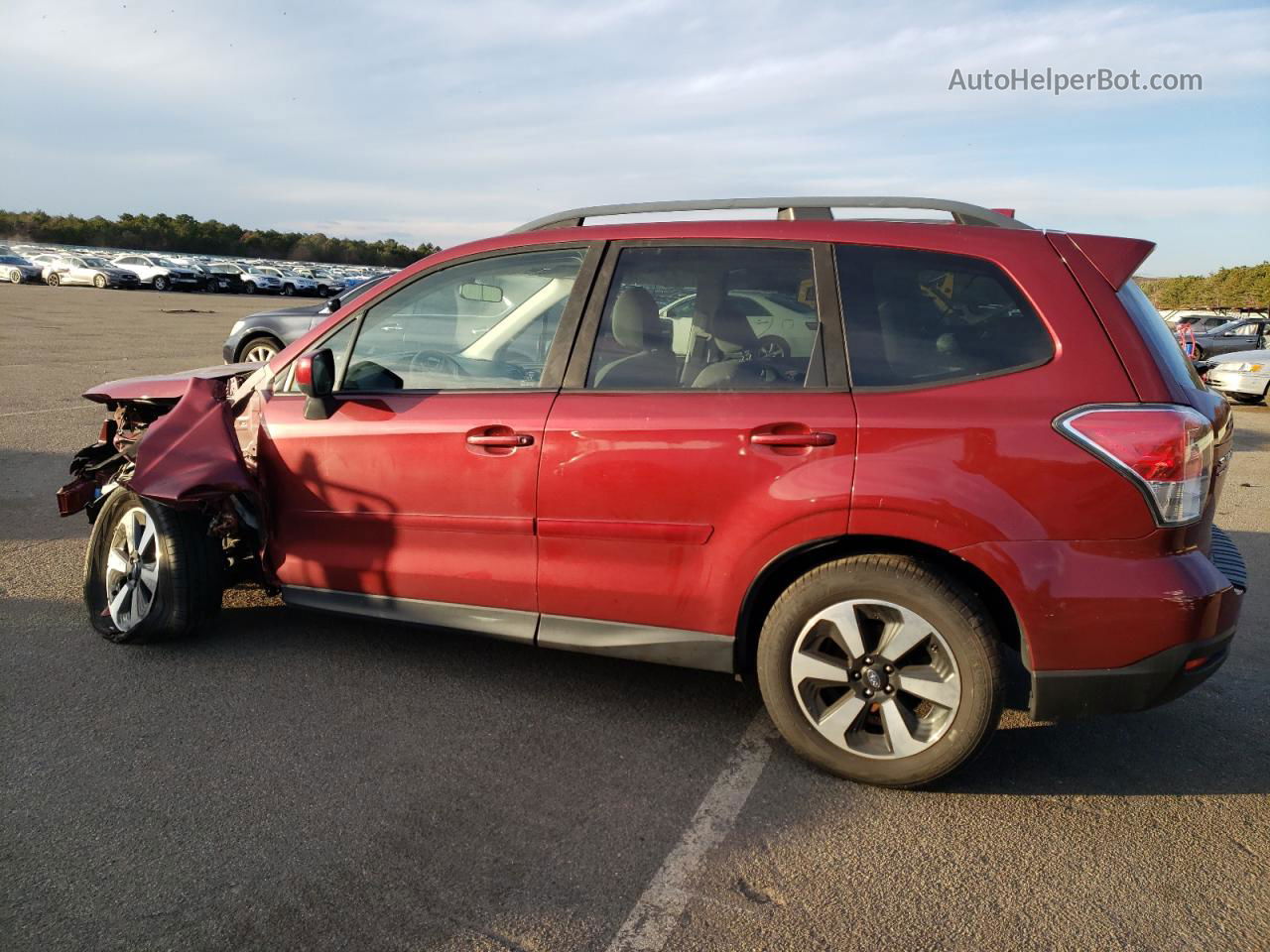 2018 Subaru Forester 2.5i Premium Red vin: JF2SJAECXJH466862