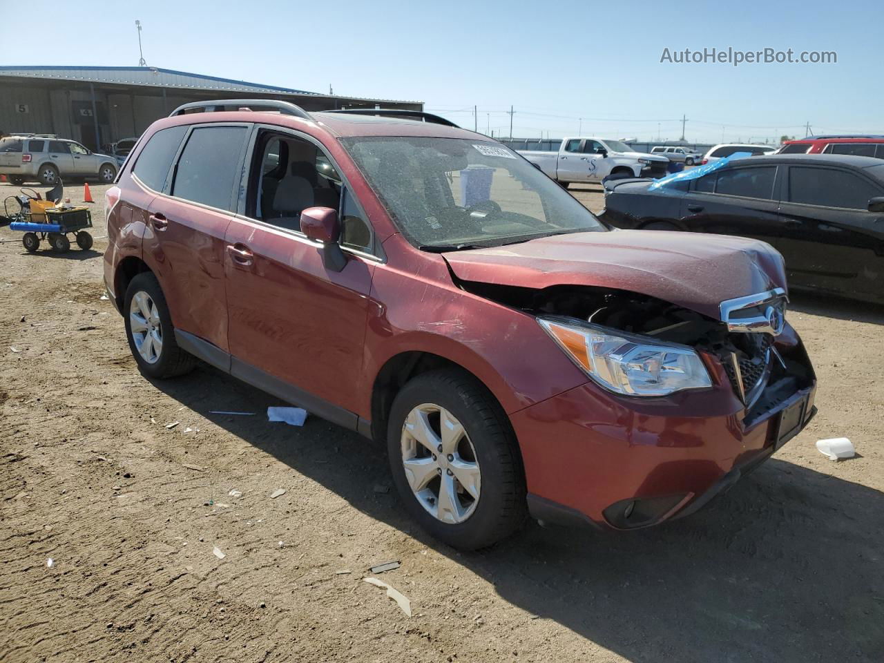 2016 Subaru Forester 2.5i Premium Red vin: JF2SJAFC0GH494712