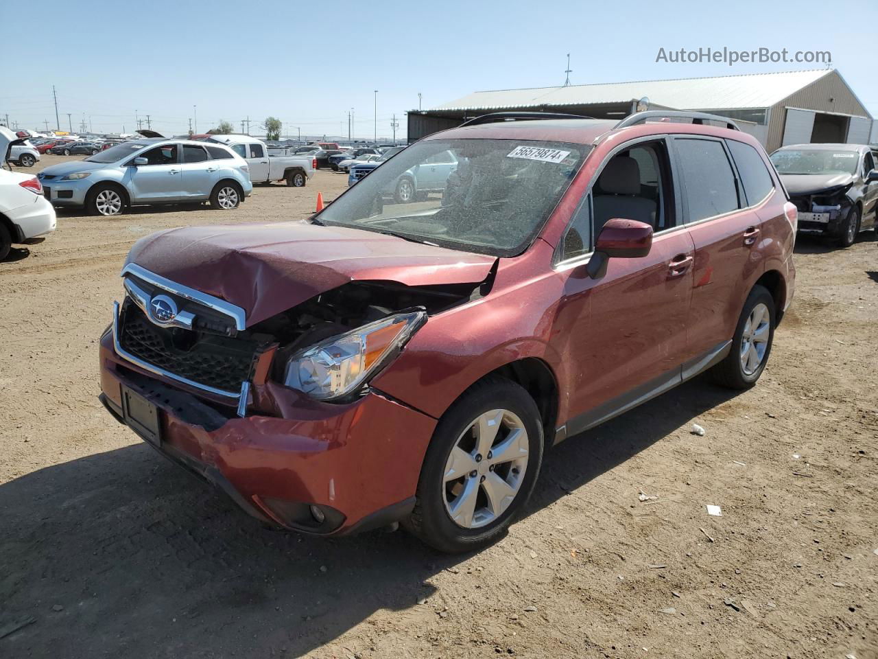 2016 Subaru Forester 2.5i Premium Red vin: JF2SJAFC0GH494712