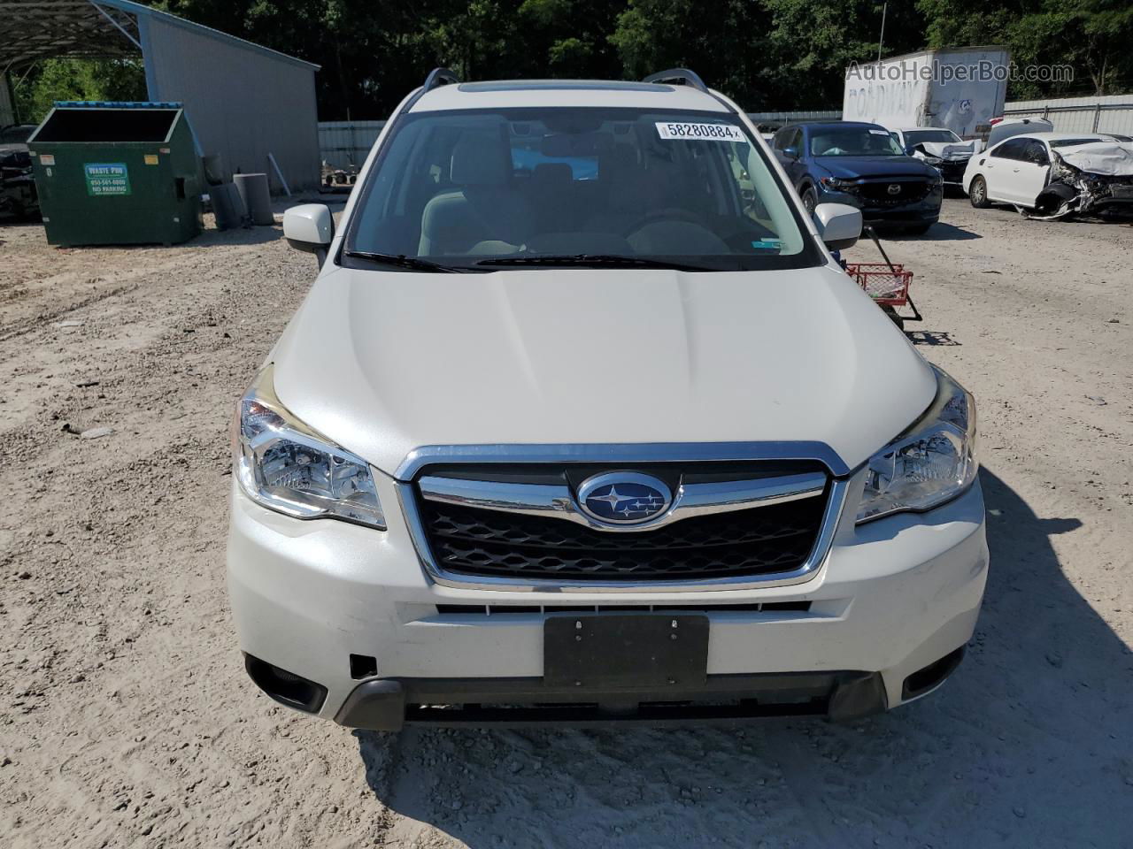 2016 Subaru Forester 2.5i Premium White vin: JF2SJAFC3GH489746