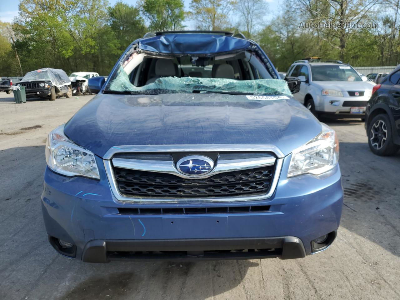 2016 Subaru Forester 2.5i Premium Blue vin: JF2SJAFC6GH485903