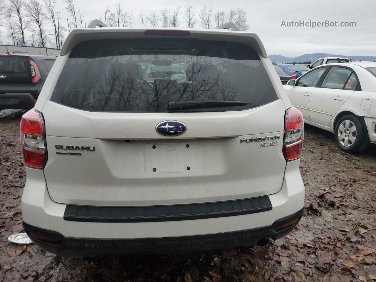 2016 Subaru Forester 2.5i Premium White vin: JF2SJAFC6GH530726