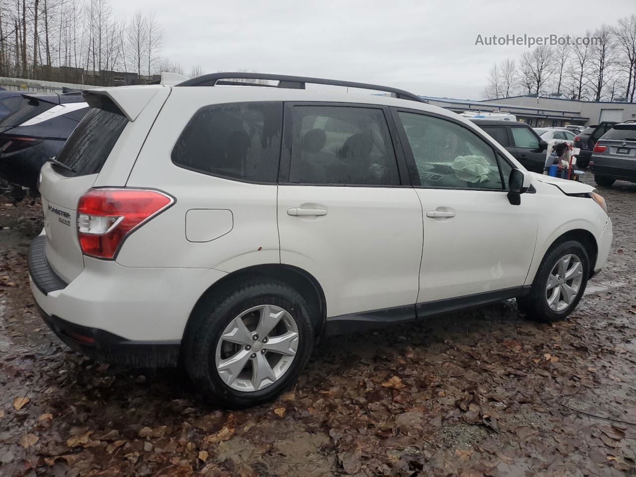 2016 Subaru Forester 2.5i Premium White vin: JF2SJAFC6GH530726