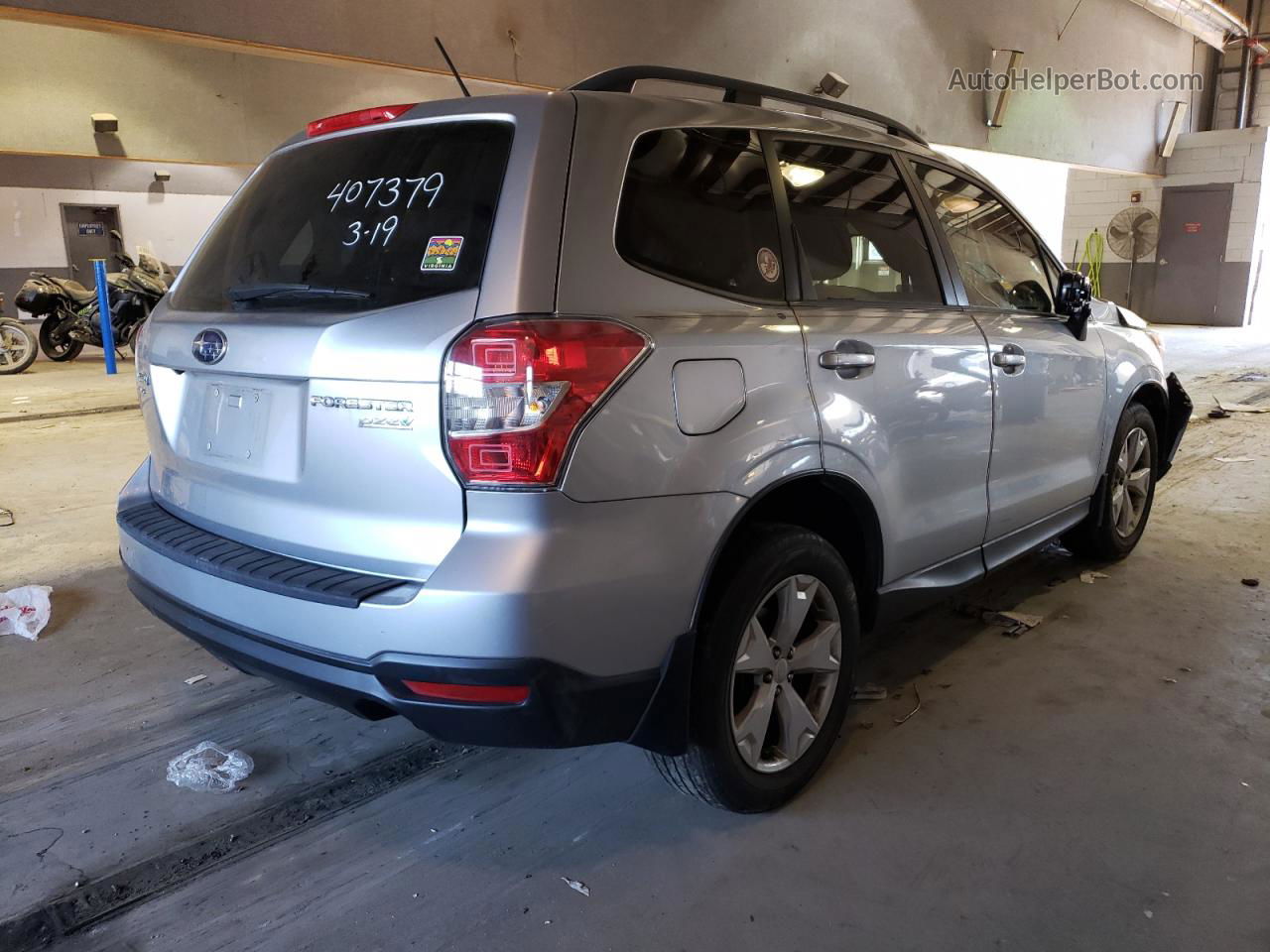 2015 Subaru Forester 2.5i Premium Серебряный vin: JF2SJAFC7FH527459