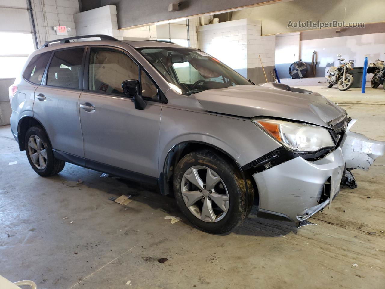 2015 Subaru Forester 2.5i Premium Серебряный vin: JF2SJAFC7FH527459