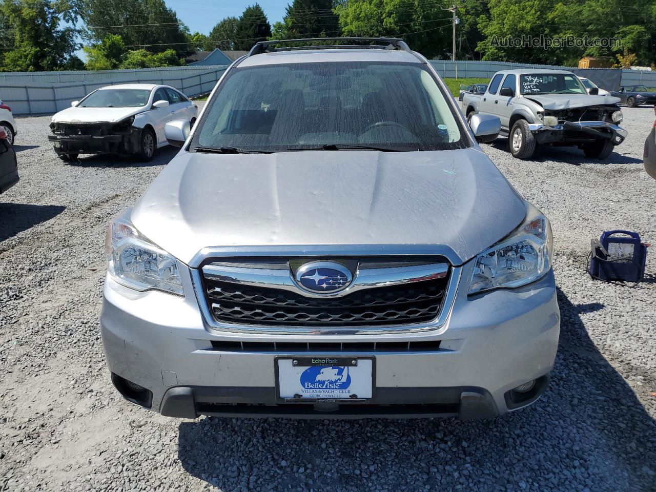 2016 Subaru Forester 2.5i Premium Серебряный vin: JF2SJAFC7GH520660