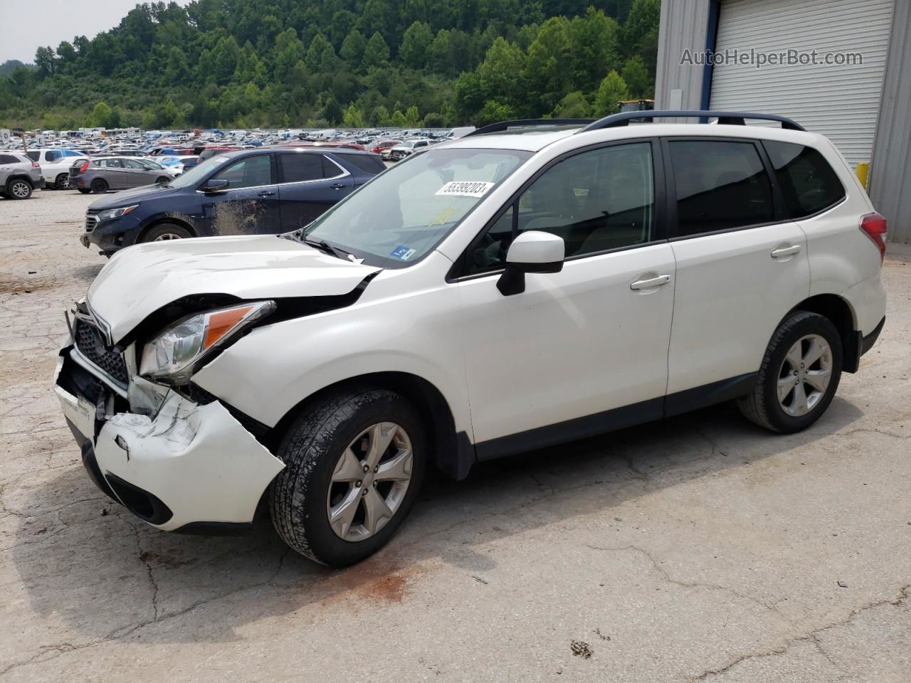 2016 Subaru Forester 2.5i Premium White vin: JF2SJAFC7GH559765