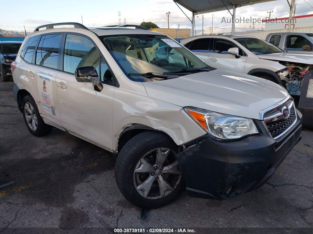 2016 Subaru Forester 2.5i Premium White vin: JF2SJAFC8GH486535