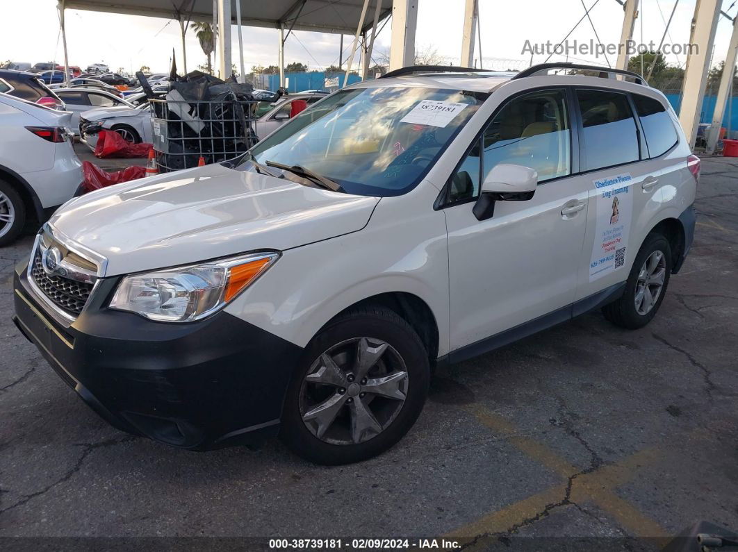 2016 Subaru Forester 2.5i Premium White vin: JF2SJAFC8GH486535