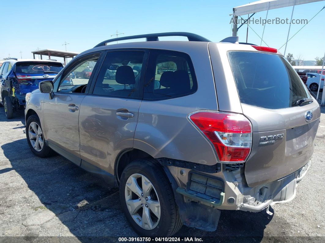 2016 Subaru Forester 2.5i Premium Beige vin: JF2SJAFC8GH525219