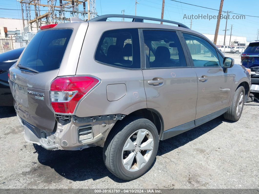 2016 Subaru Forester 2.5i Premium Beige vin: JF2SJAFC8GH525219