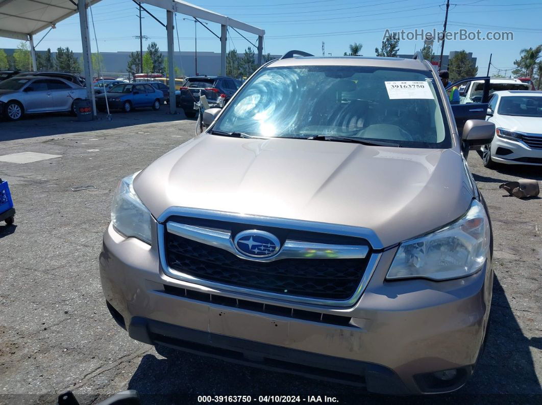 2016 Subaru Forester 2.5i Premium Beige vin: JF2SJAFC8GH525219