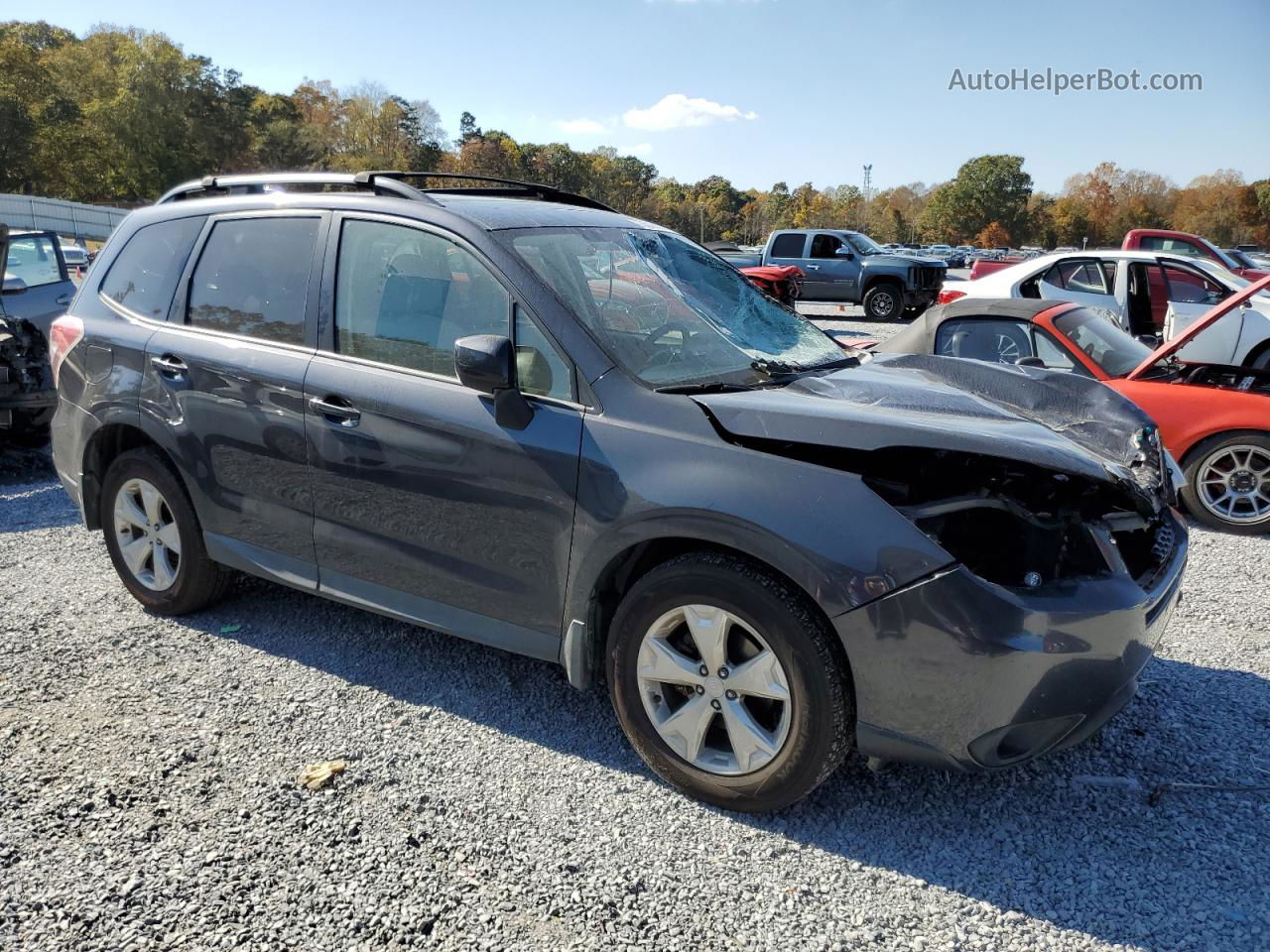 2016 Subaru Forester 2.5i Premium Charcoal vin: JF2SJAFCXGH464181