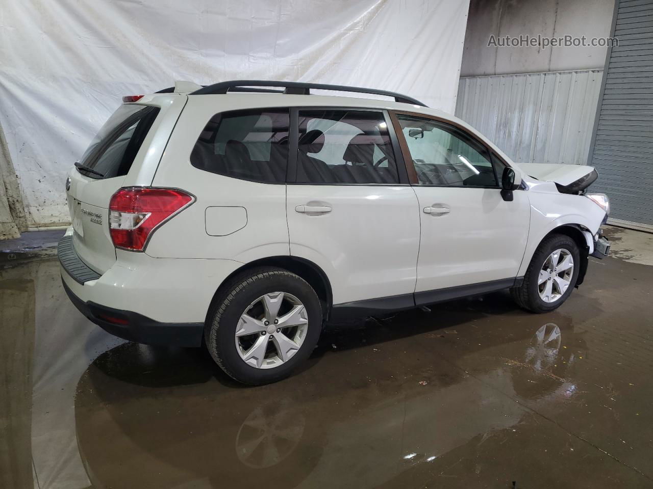 2016 Subaru Forester 2.5i Premium White vin: JF2SJAGC0GH518277