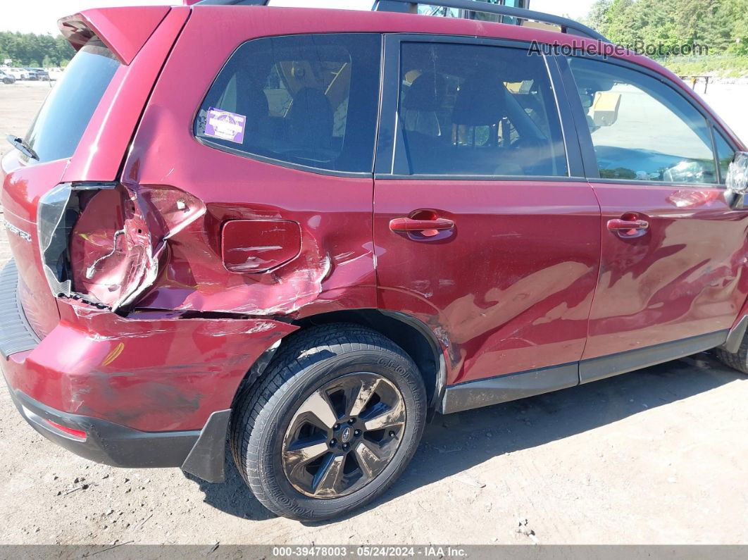 2017 Subaru Forester 2.5i Premium Red vin: JF2SJAGC0HH518801