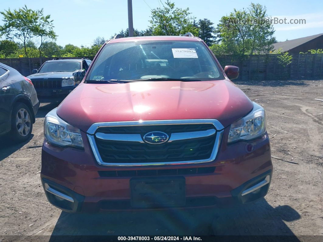 2017 Subaru Forester 2.5i Premium Red vin: JF2SJAGC0HH518801