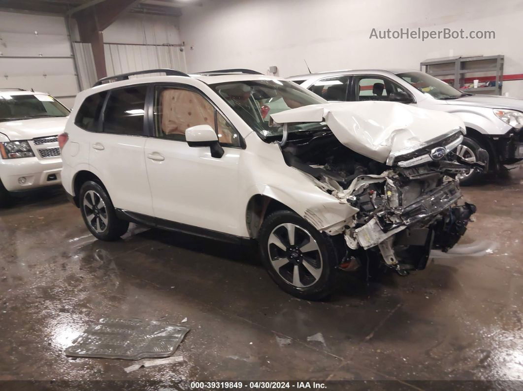 2017 Subaru Forester 2.5i Premium White vin: JF2SJAGC0HH544119