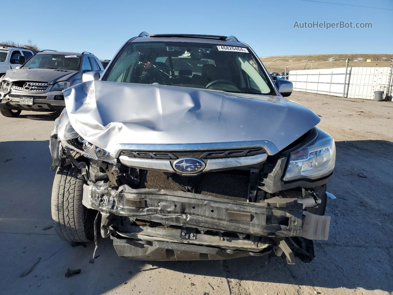 2017 Subaru Forester 2.5i Premium Silver vin: JF2SJAGC0HH551586