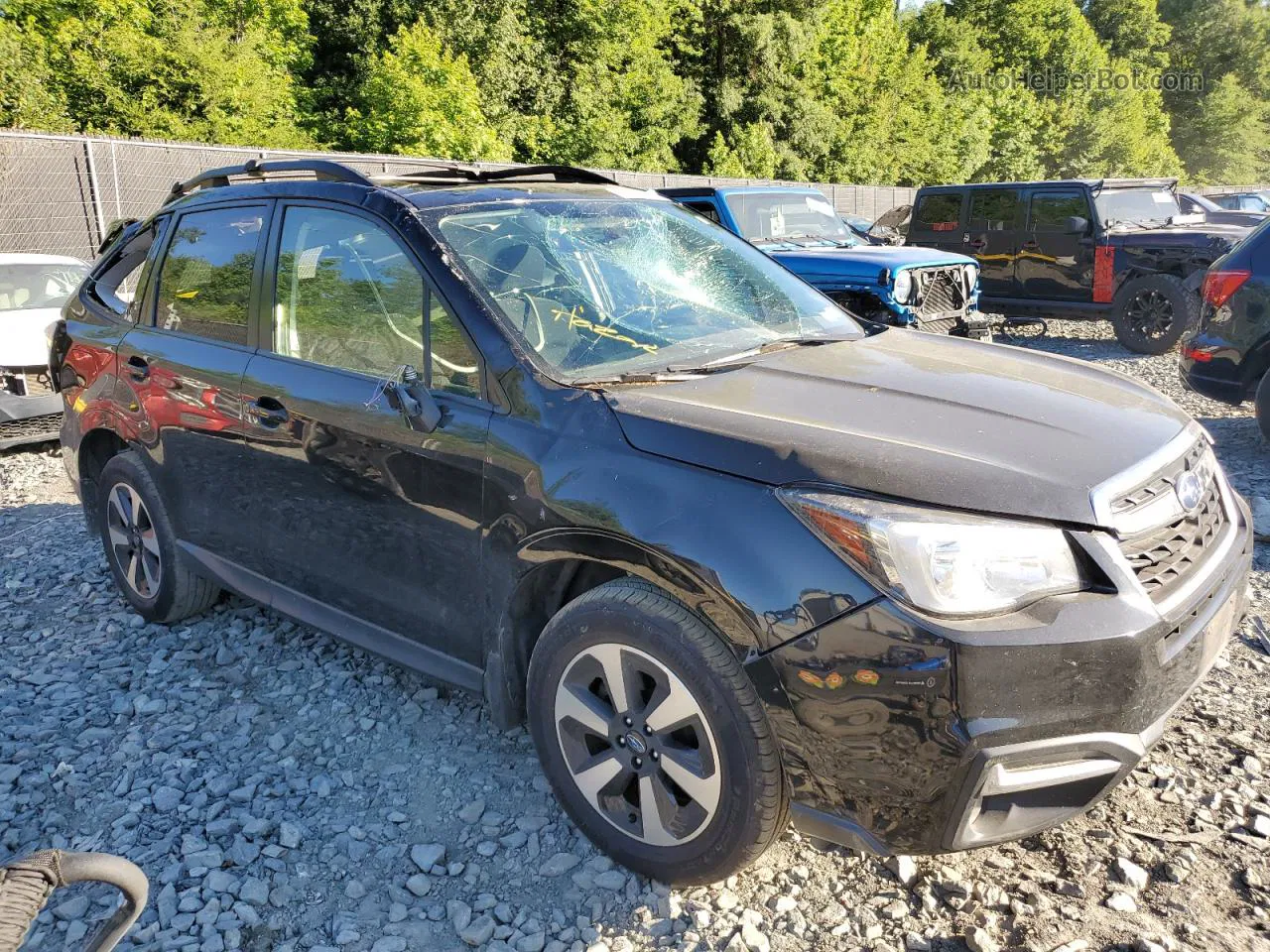 2018 Subaru Forester 2.5i Premium Black vin: JF2SJAGC0JH550170