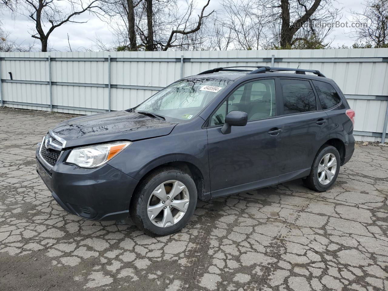 2015 Subaru Forester 2.5i Premium Gray vin: JF2SJAGC1FH575747