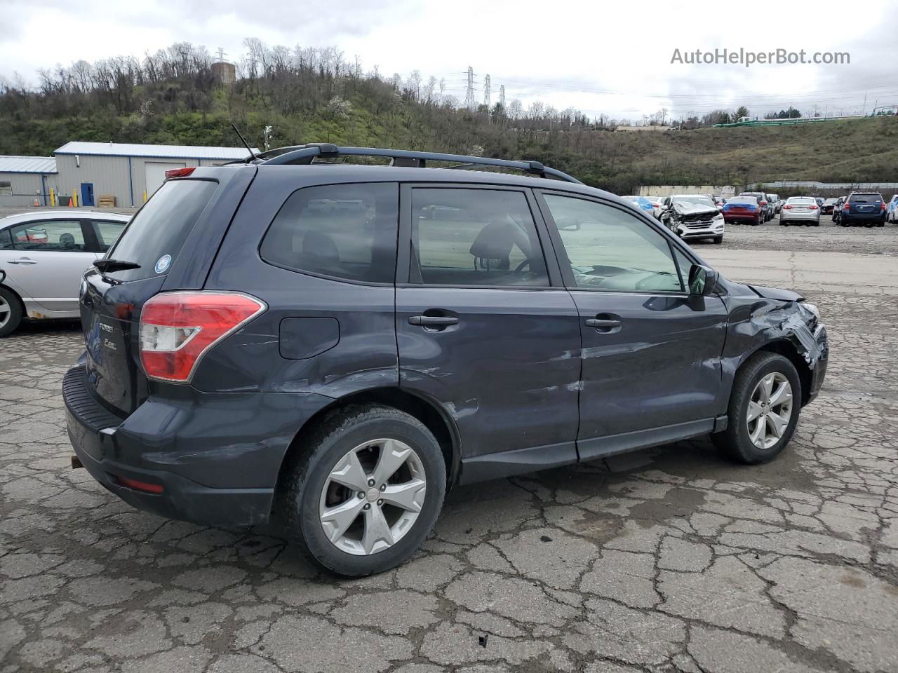 2015 Subaru Forester 2.5i Premium Gray vin: JF2SJAGC1FH575747