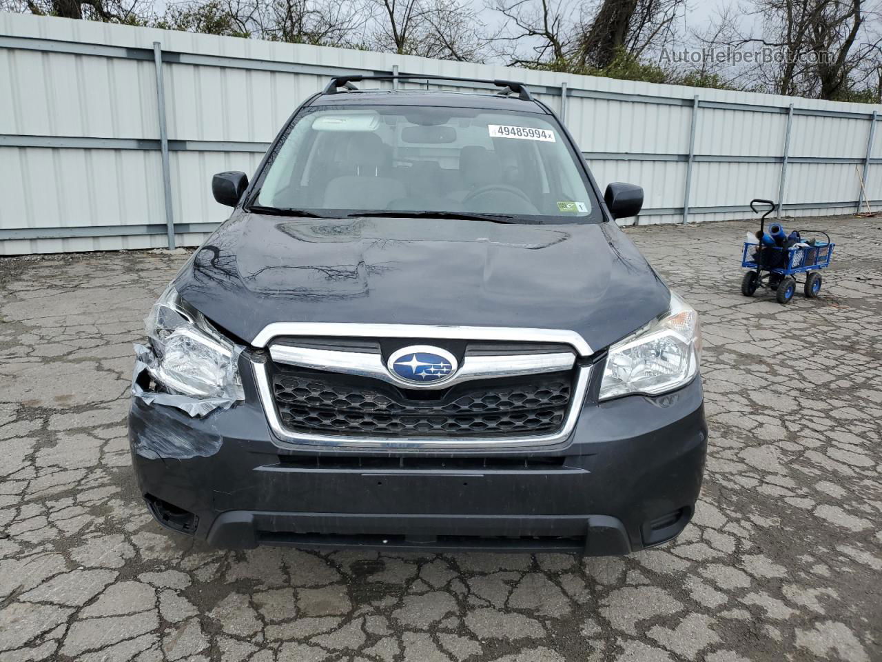 2015 Subaru Forester 2.5i Premium Gray vin: JF2SJAGC1FH575747