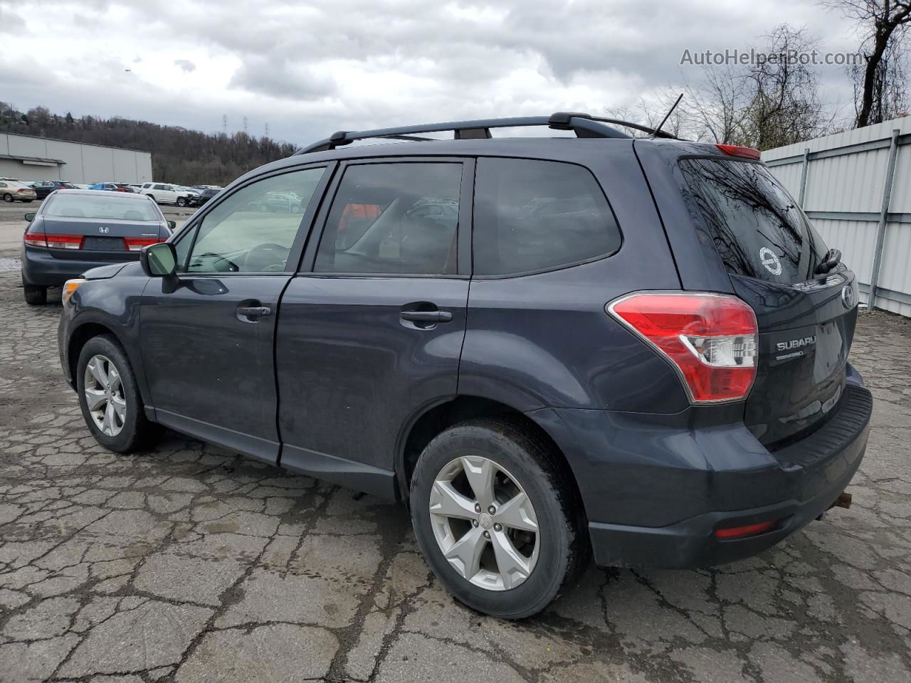 2015 Subaru Forester 2.5i Premium Gray vin: JF2SJAGC1FH575747