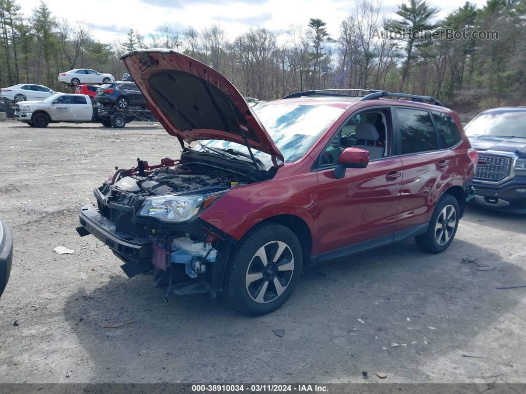 2018 Subaru Forester 2.5i Premium Red vin: JF2SJAGC1JH556530