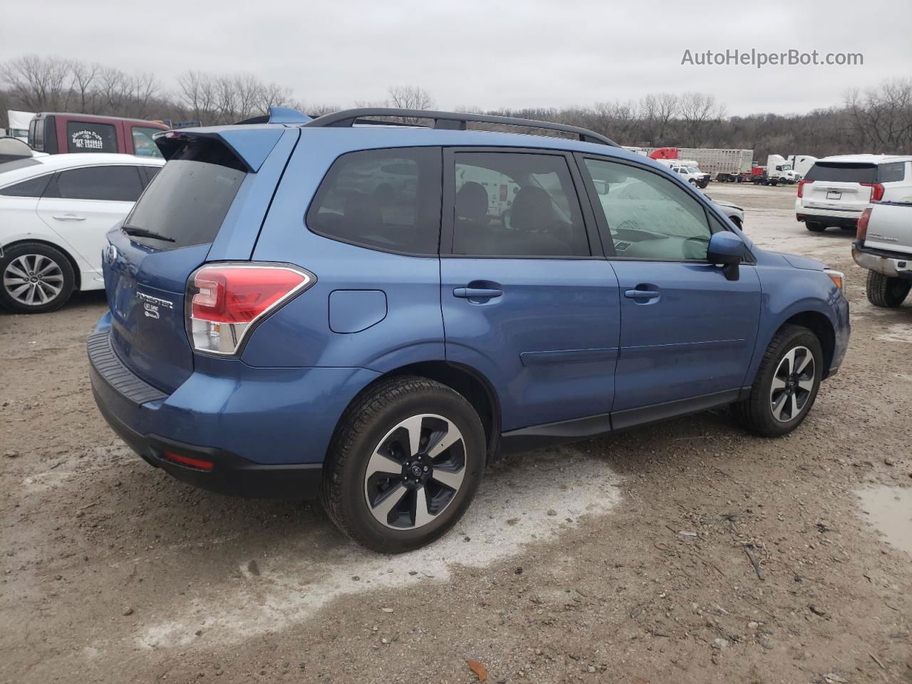 2018 Subaru Forester 2.5i Premium Blue vin: JF2SJAGC1JH594663