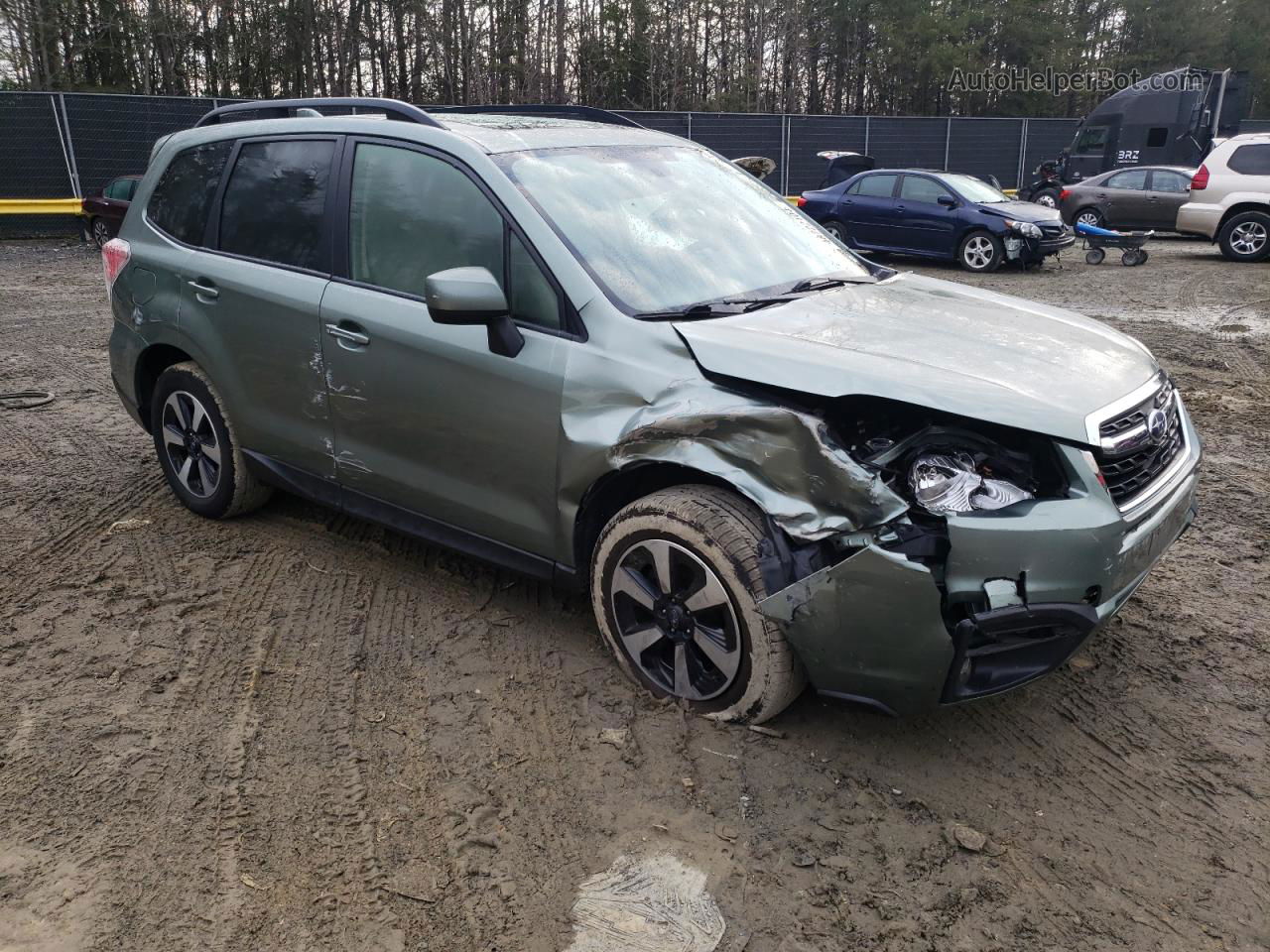 2017 Subaru Forester 2.5i Premium Green vin: JF2SJAGC2HH806416