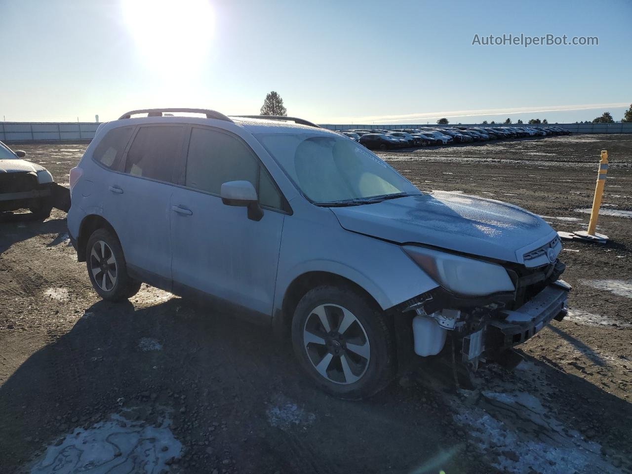 2018 Subaru Forester 2.5i Premium Silver vin: JF2SJAGC3JH448331