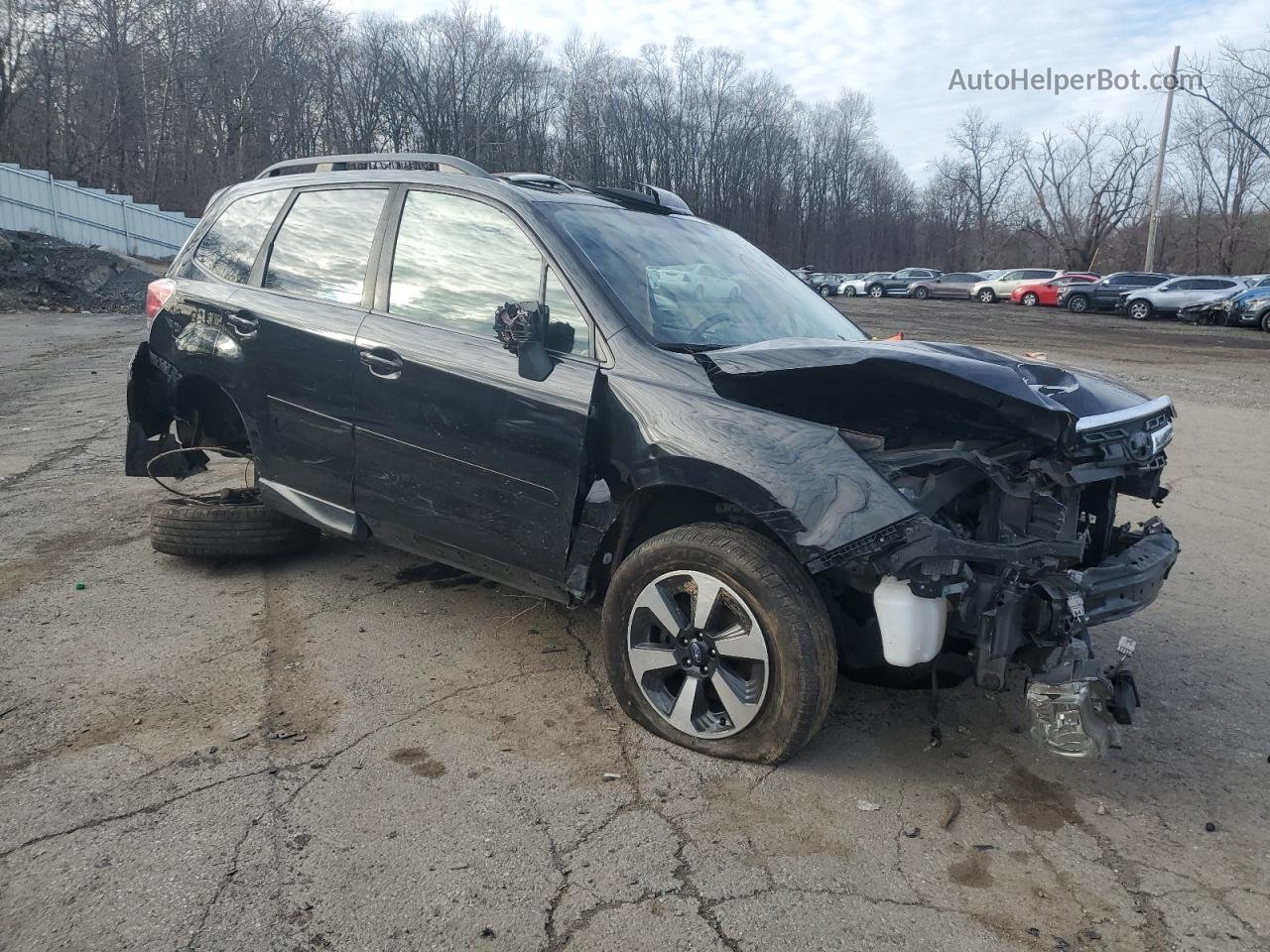 2018 Subaru Forester 2.5i Premium Черный vin: JF2SJAGC3JH521052