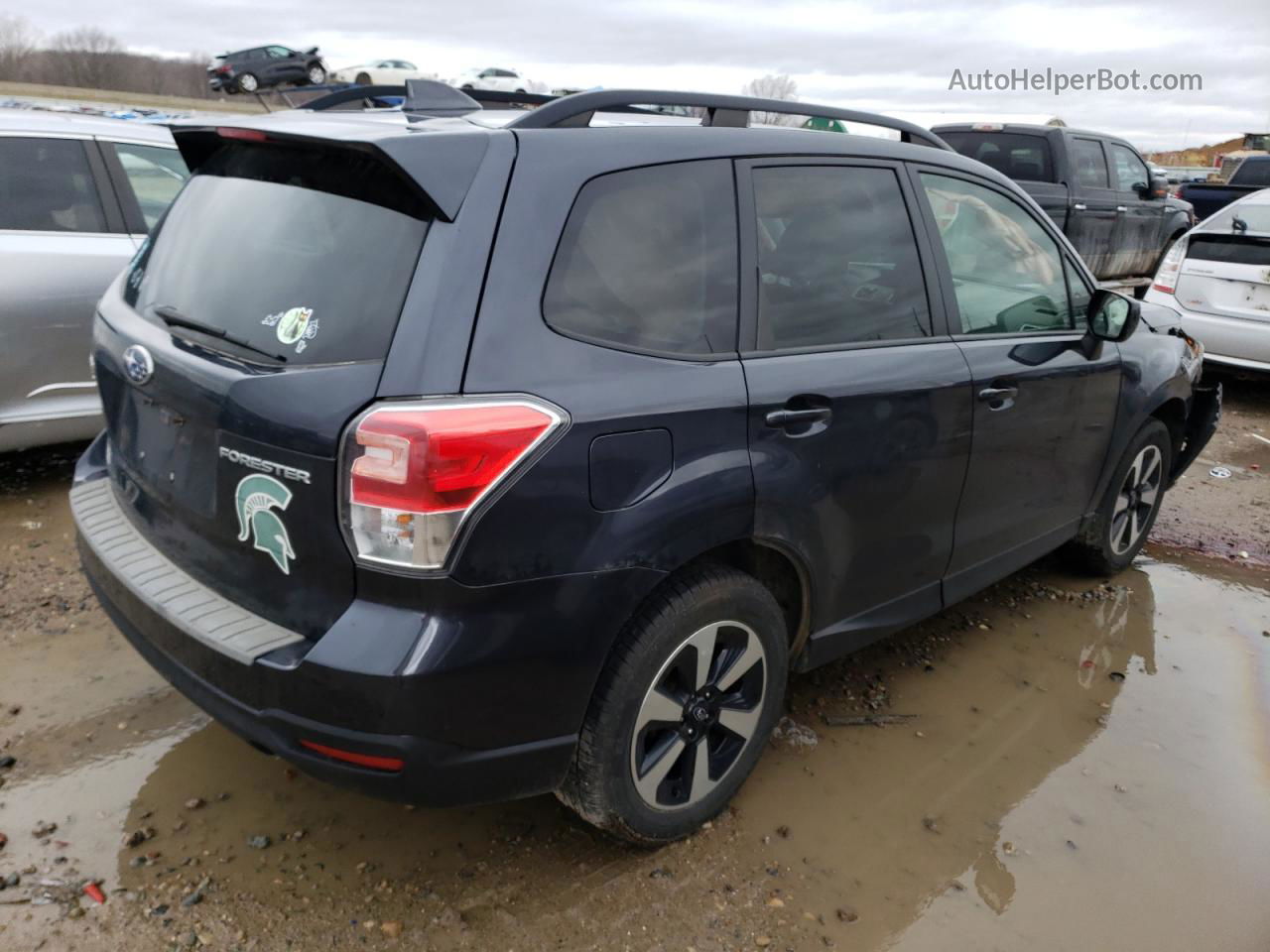 2018 Subaru Forester 2.5i Premium Черный vin: JF2SJAGC4JH403396