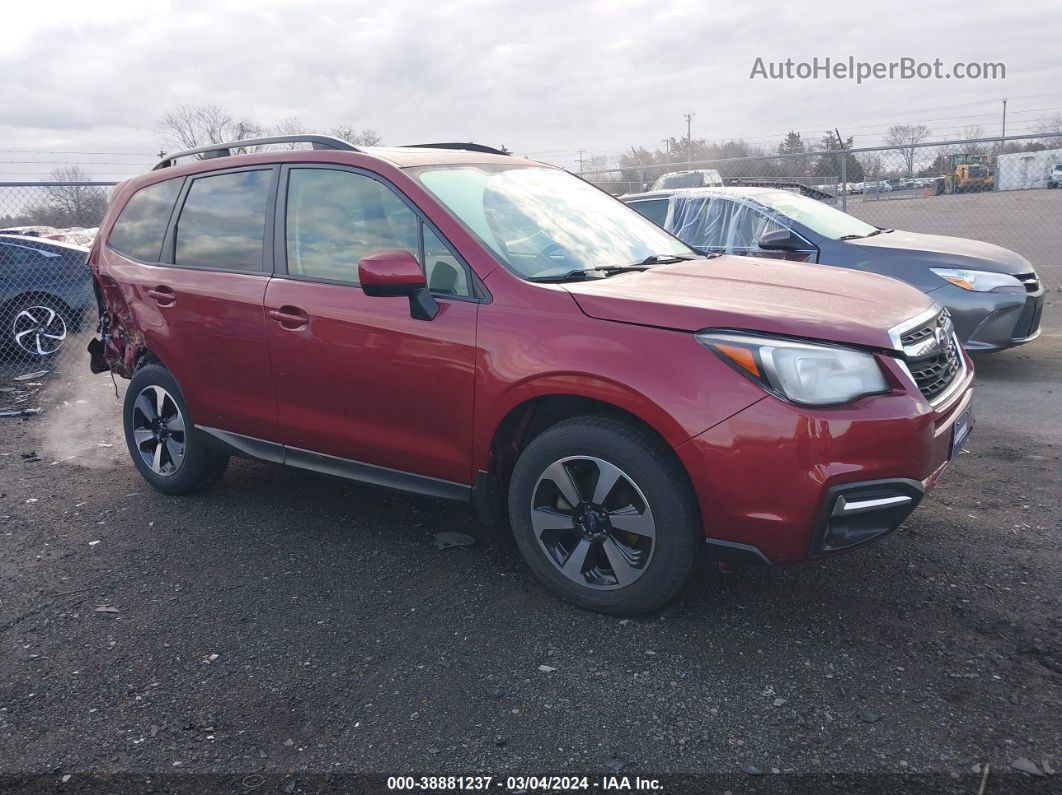 2018 Subaru Forester 2.5i Premium Red vin: JF2SJAGC4JH518967