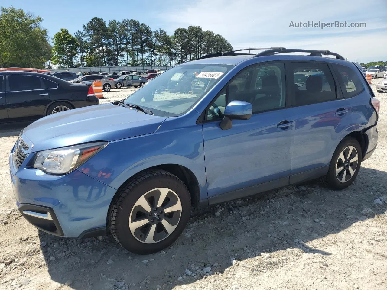 2018 Subaru Forester 2.5i Premium Blue vin: JF2SJAGC5JH553579