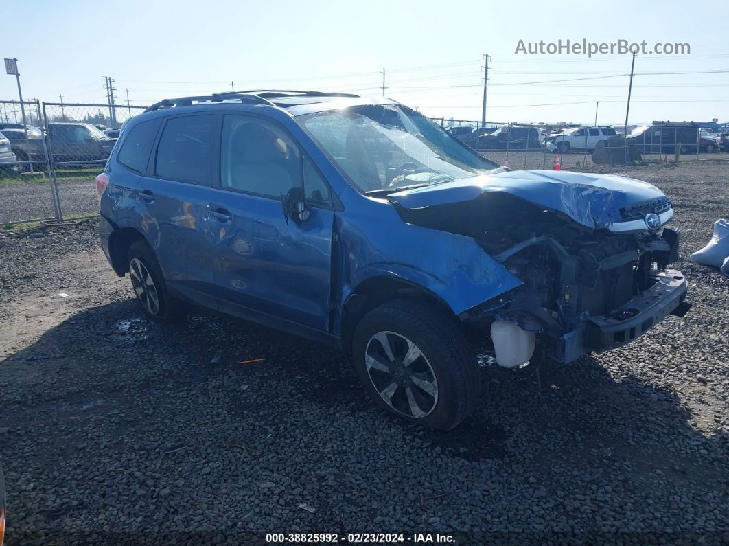 2017 Subaru Forester 2.5i Premium Blue vin: JF2SJAGC6HH504353