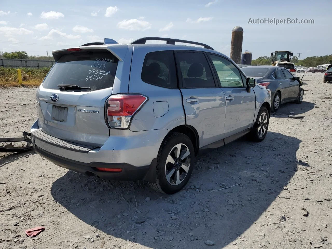 2018 Subaru Forester 2.5i Premium Silver vin: JF2SJAGC6JH509395