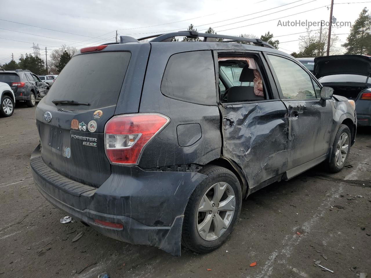 2016 Subaru Forester 2.5i Premium Gray vin: JF2SJAGC8GH431825