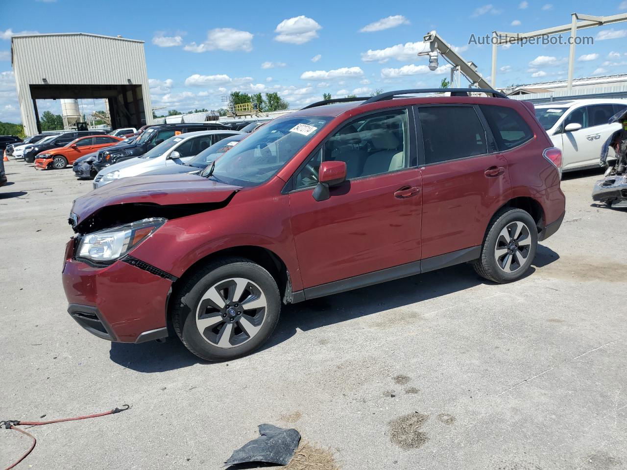 2017 Subaru Forester 2.5i Premium Red vin: JF2SJAGC8HH584996