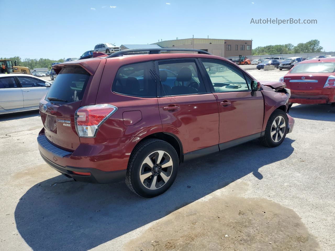 2017 Subaru Forester 2.5i Premium Red vin: JF2SJAGC8HH584996