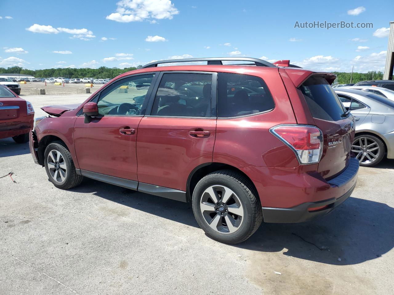 2017 Subaru Forester 2.5i Premium Red vin: JF2SJAGC8HH584996