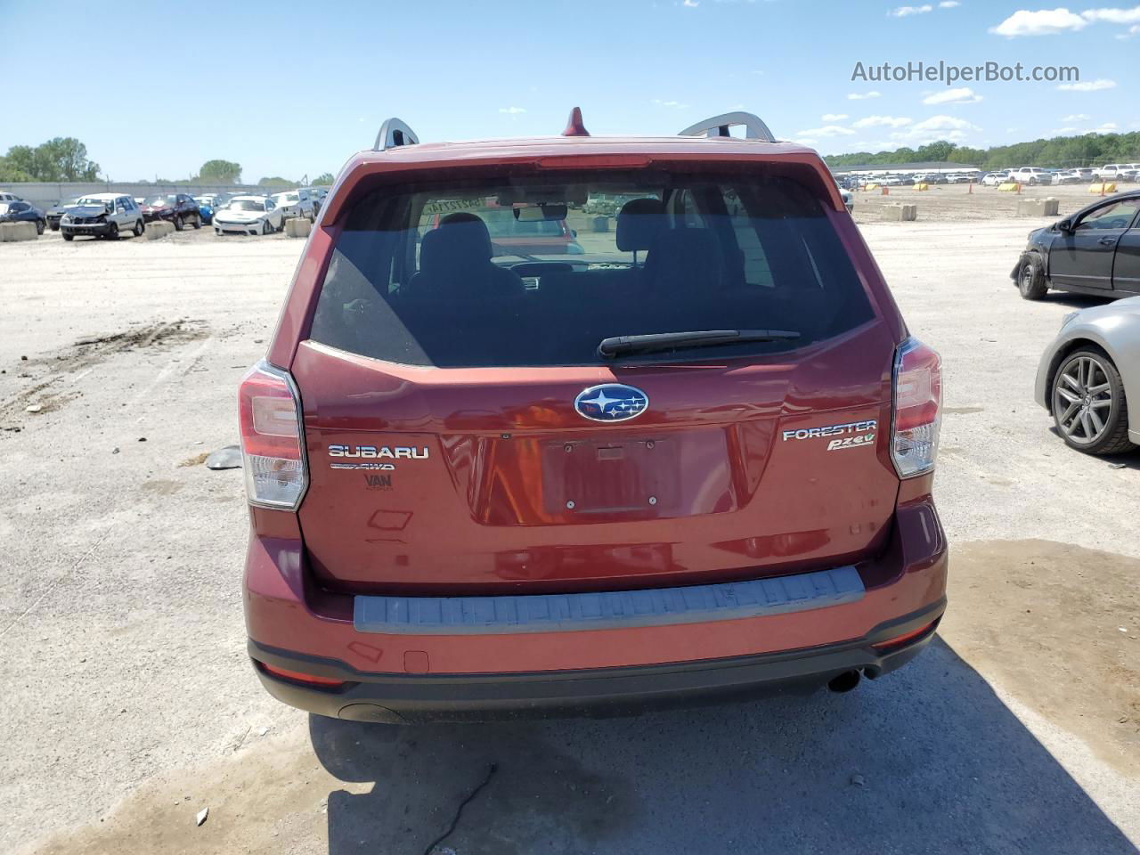 2017 Subaru Forester 2.5i Premium Red vin: JF2SJAGC8HH584996