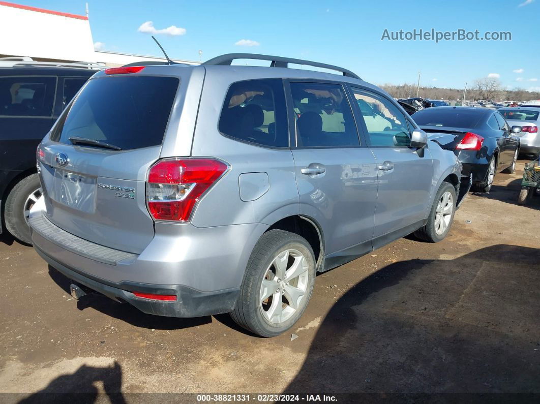 2015 Subaru Forester 2.5i Premium Silver vin: JF2SJAGCXFH473301