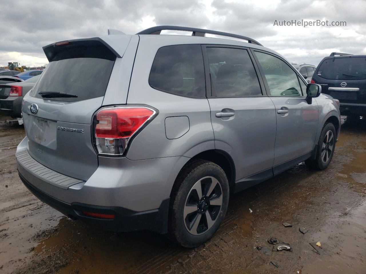 2018 Subaru Forester 2.5i Premium Silver vin: JF2SJAGCXJH402253