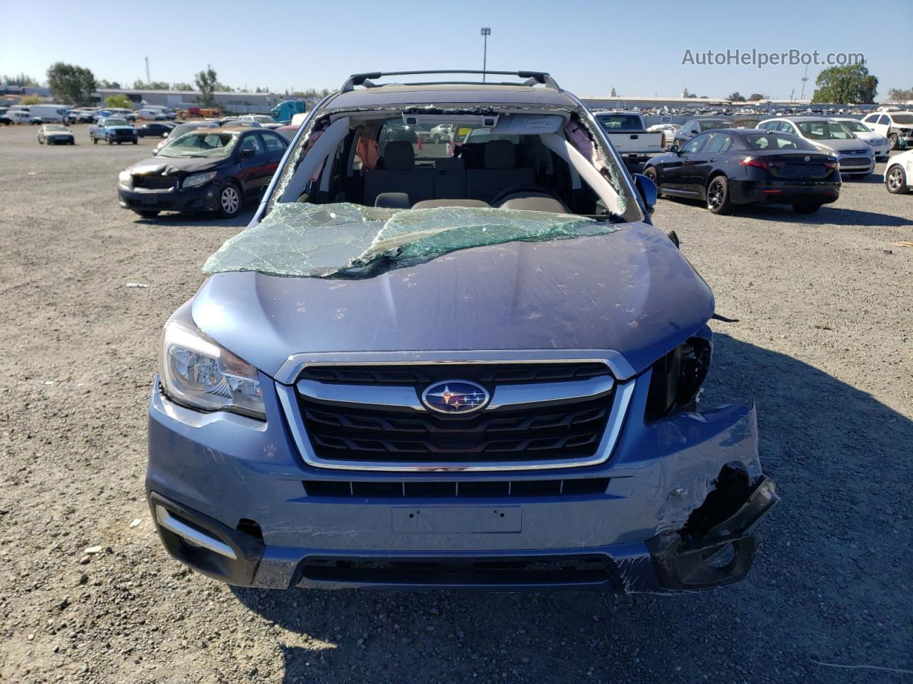 2018 Subaru Forester 2.5i Premium Blue vin: JF2SJAGCXJH560351